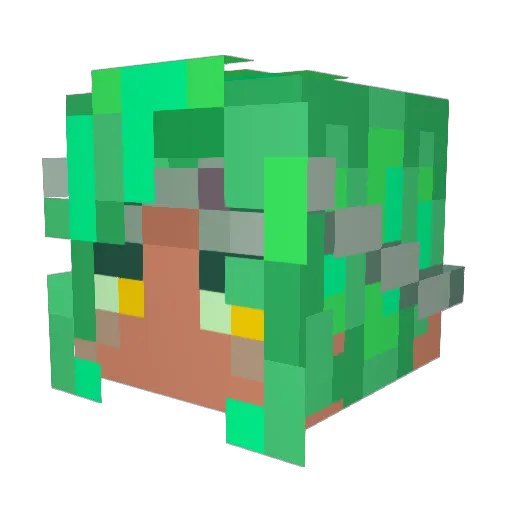TacitTernary Minecraft avatar head, 3D render