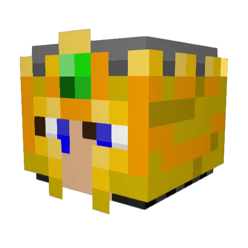 TackList Minecraft avatar head, 3D render