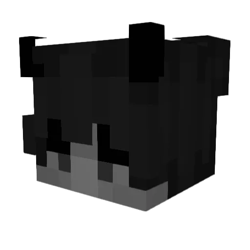 Tackdown Minecraft avatar head, 3D render