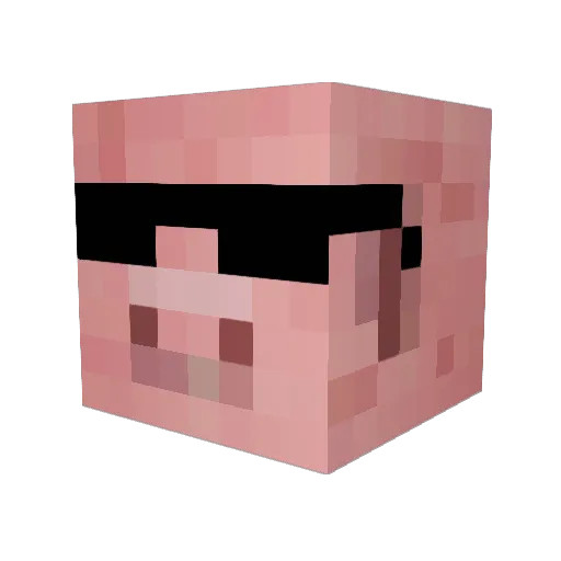 Tackmd Minecraft avatar head, 3D render