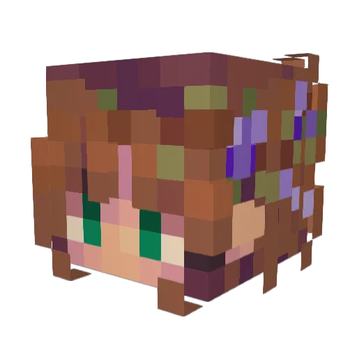 TackyGorilla Minecraft avatar head, 3D render