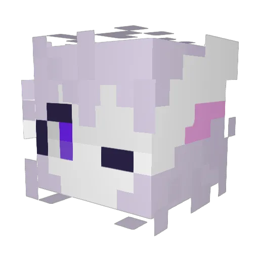 Tacnilla Minecraft avatar head, 3D render