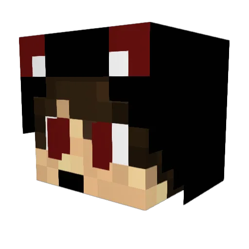 TacoAxel Minecraft avatar head, 3D render