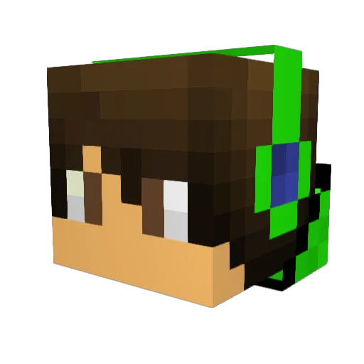 TacoButter0123 Minecraft avatar head, 3D render