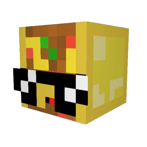 TacoDaddy0409 Minecraft avatar head, 3D render