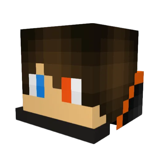 TacoDash8558 Minecraft avatar head, 3D render