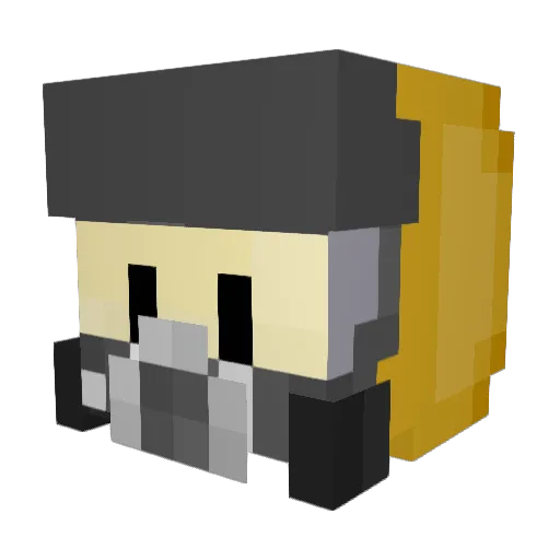 TacoDogFosho Minecraft avatar head, 3D render