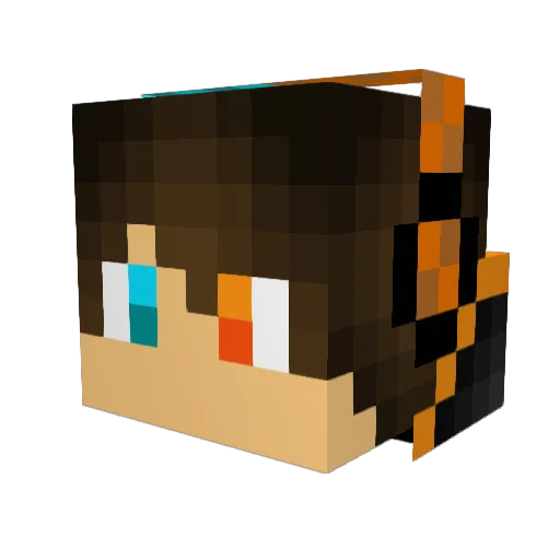 TacoDustt Minecraft avatar head, 3D render