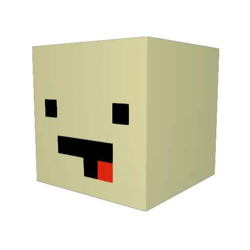 TacoFace99 Minecraft avatar head, 3D render