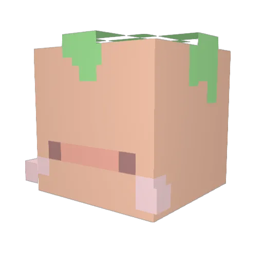 TacoJai Minecraft avatar head, 3D render