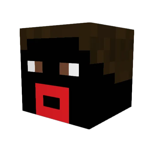 TacoMan45 Minecraft avatar head, 3D render