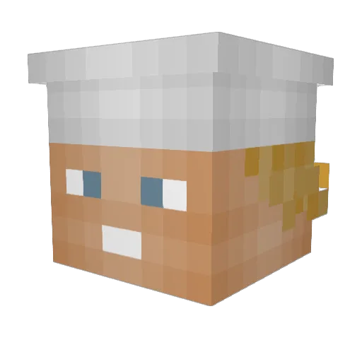 TacoNoco Minecraft avatar head, 3D render