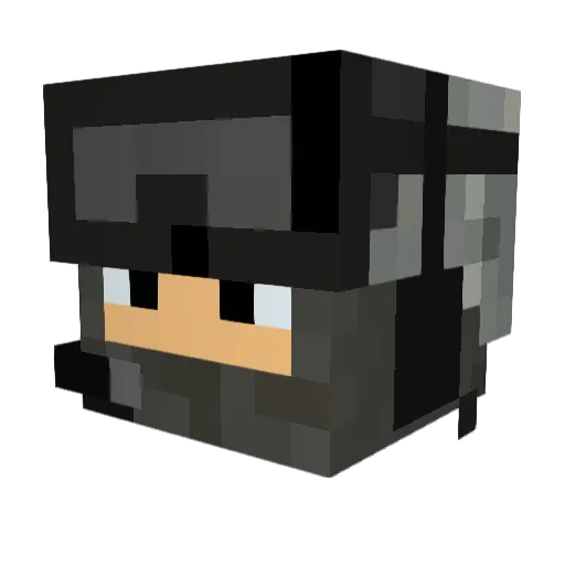 TacoPizzaDorito Minecraft avatar head, 3D render