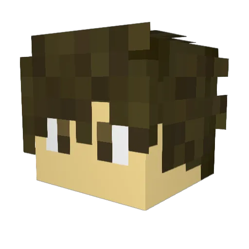 TacoTeena Minecraft avatar head, 3D render