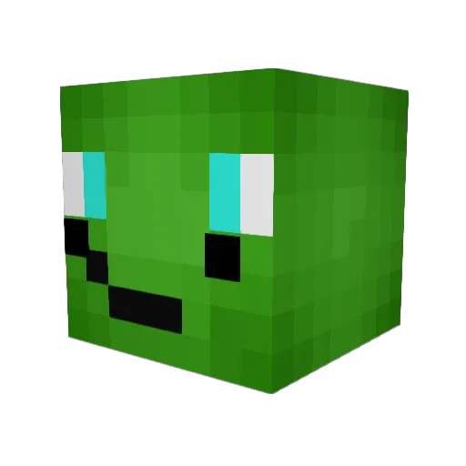 Taco_1 Minecraft avatar head, 3D render