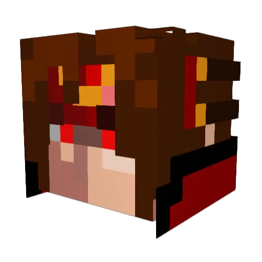 Taco_Saco Minecraft avatar head, 3D render