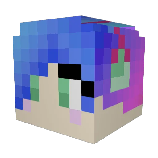 Taco_cats Minecraft avatar head, 3D render