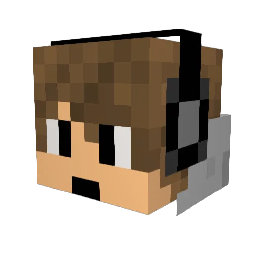 Tacoattack47 Minecraft avatar head, 3D render