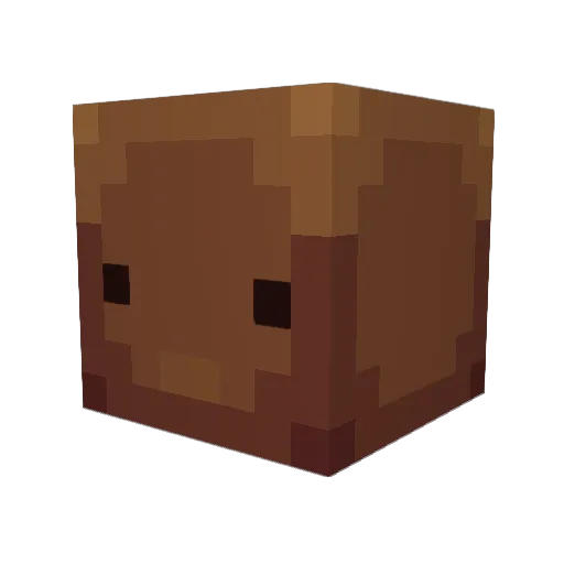 Tacobellworker Minecraft avatar head, 3D render
