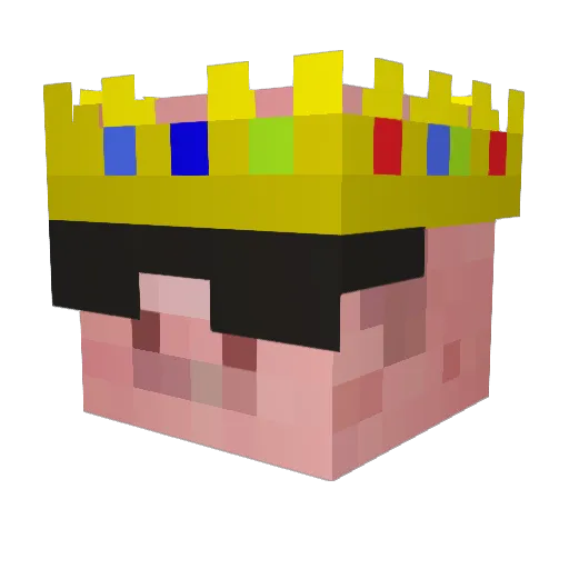 Tacobladee Minecraft avatar head, 3D render