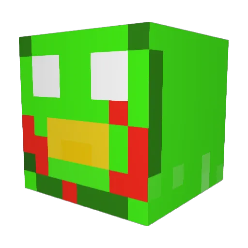 Tacocat299 Minecraft avatar head, 3D render