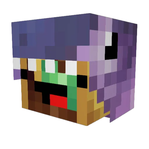 Tacodactyl_ Minecraft avatar head, 3D render