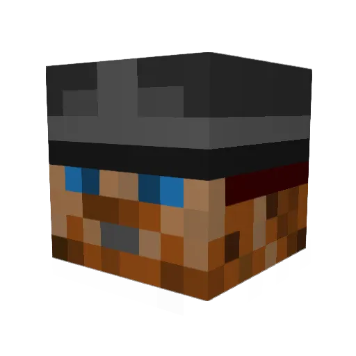 Tacodeliveryboy Minecraft avatar head, 3D render