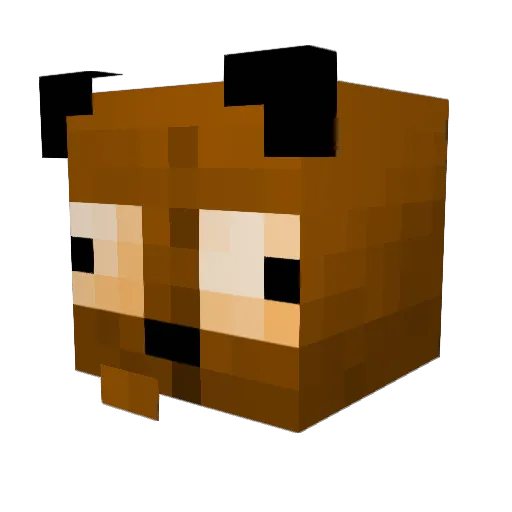 Tacodipje Minecraft avatar head, 3D render
