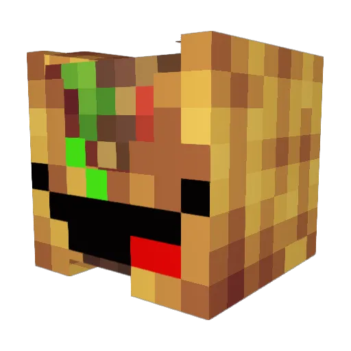 Tacolicious23 Minecraft avatar head, 3D render