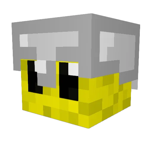 Tacoooooooooooo Minecraft avatar head, 3D render