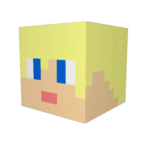 Tacopizza4u Minecraft avatar head, 3D render