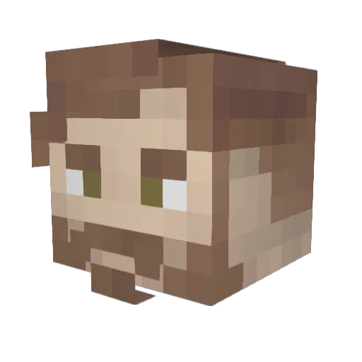 Tacowacko557 Minecraft avatar head, 3D render