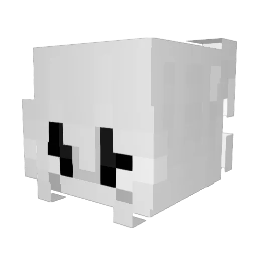 TacsLac01 Minecraft avatar head, 3D render