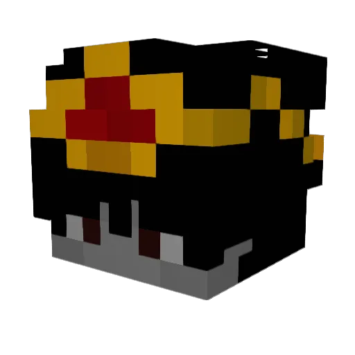 Tacti_ Minecraft avatar head, 3D render