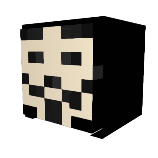 Tactic2212 Minecraft avatar head, 3D render