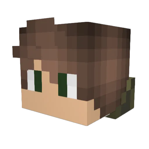 Tactic550 Minecraft avatar head, 3D render