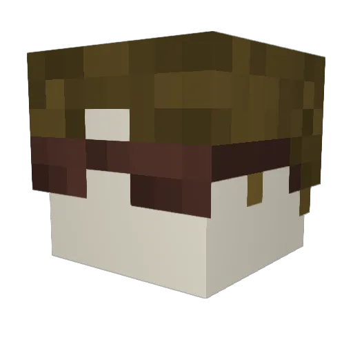 TacticLV Minecraft avatar head, 3D render