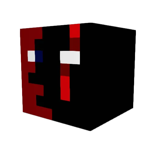 TacticPilot Minecraft avatar head, 3D render