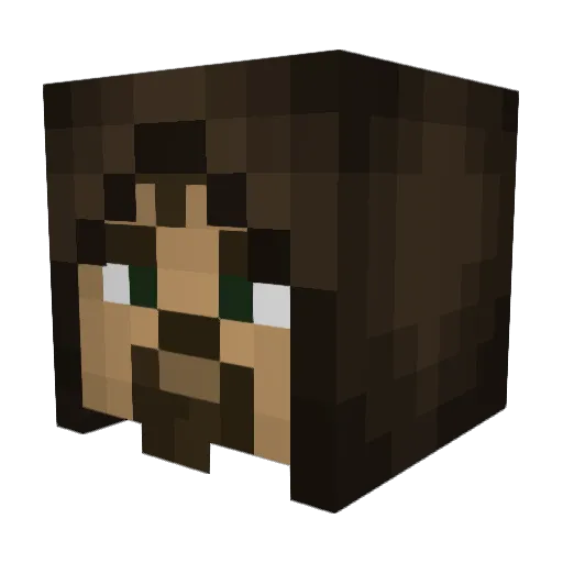 TacticalBlock Minecraft avatar head, 3D render