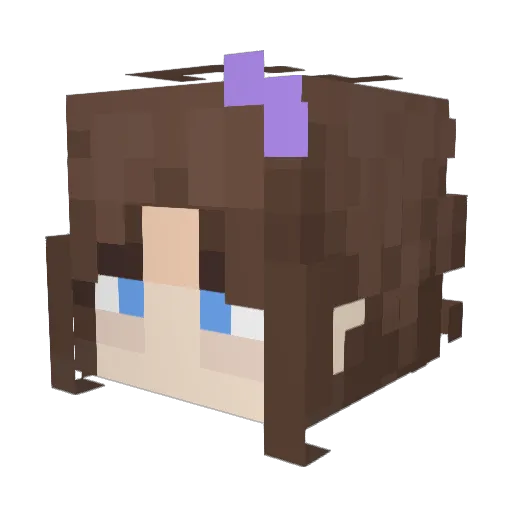 TacticalPan Minecraft avatar head, 3D render