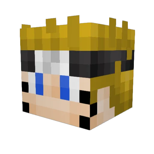 TacticalThomes Minecraft avatar head, 3D render