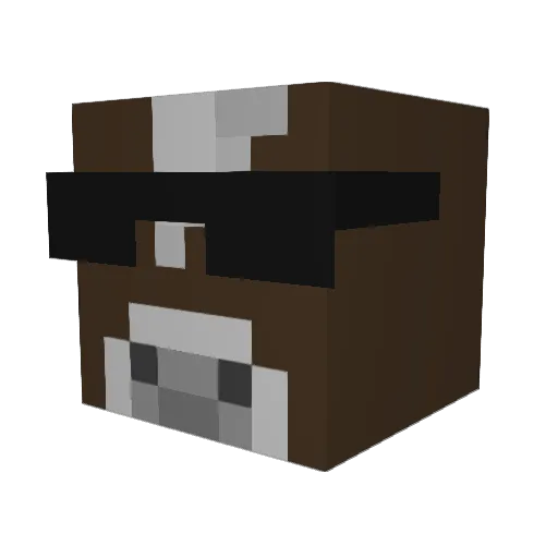 TacticalTower Minecraft avatar head, 3D render
