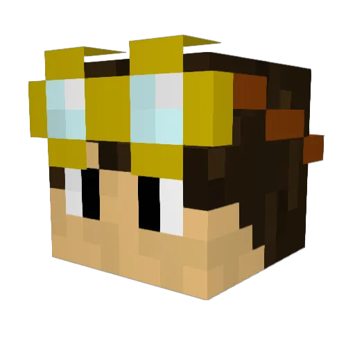 Tactical_Nerd1 Minecraft avatar head, 3D render