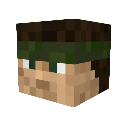 Tactical_UAV Minecraft avatar head, 3D render