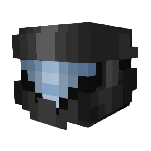 Tacticool_Man Minecraft avatar head, 3D render