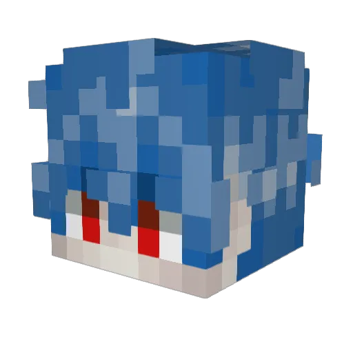 Tacticov Minecraft avatar head, 3D render