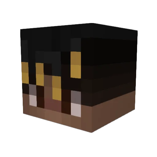 TactixWRLD Minecraft avatar head, 3D render