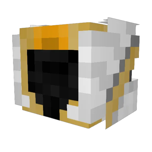 TaczyCab Minecraft avatar head, 3D render
