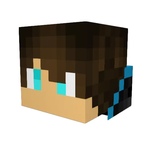 Tadair Minecraft avatar head, 3D render