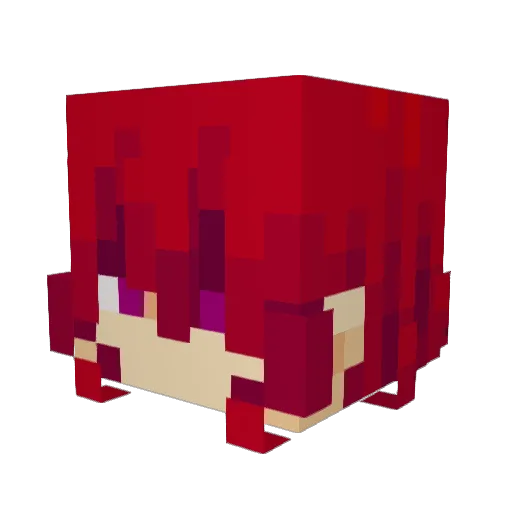 TadanoSano Minecraft avatar head, 3D render
